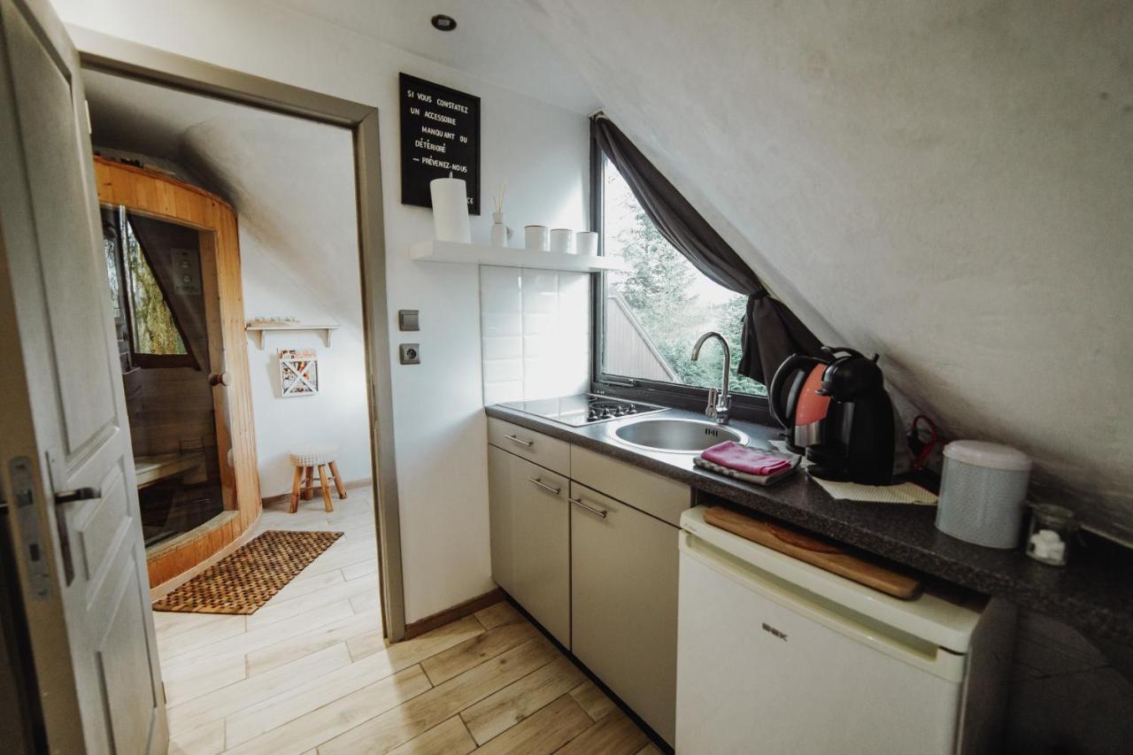 Chalet Scandinave Avec Sauna Ir - In The Woods Gesves Dış mekan fotoğraf